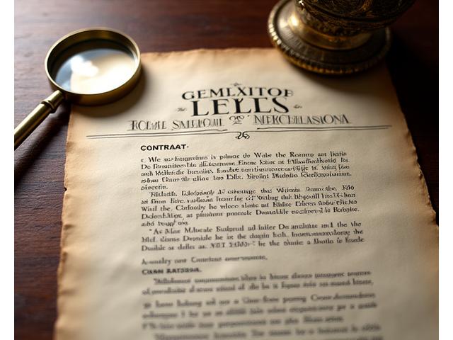 A legal document with a magnifying glass over it, symbolizing clarity and scrutiny of terms of service.