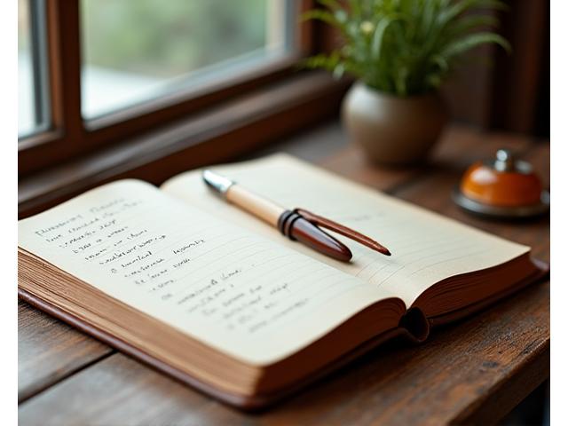 An open reservation book or calendar with elegant handwritten entries, signifying organized bookings.